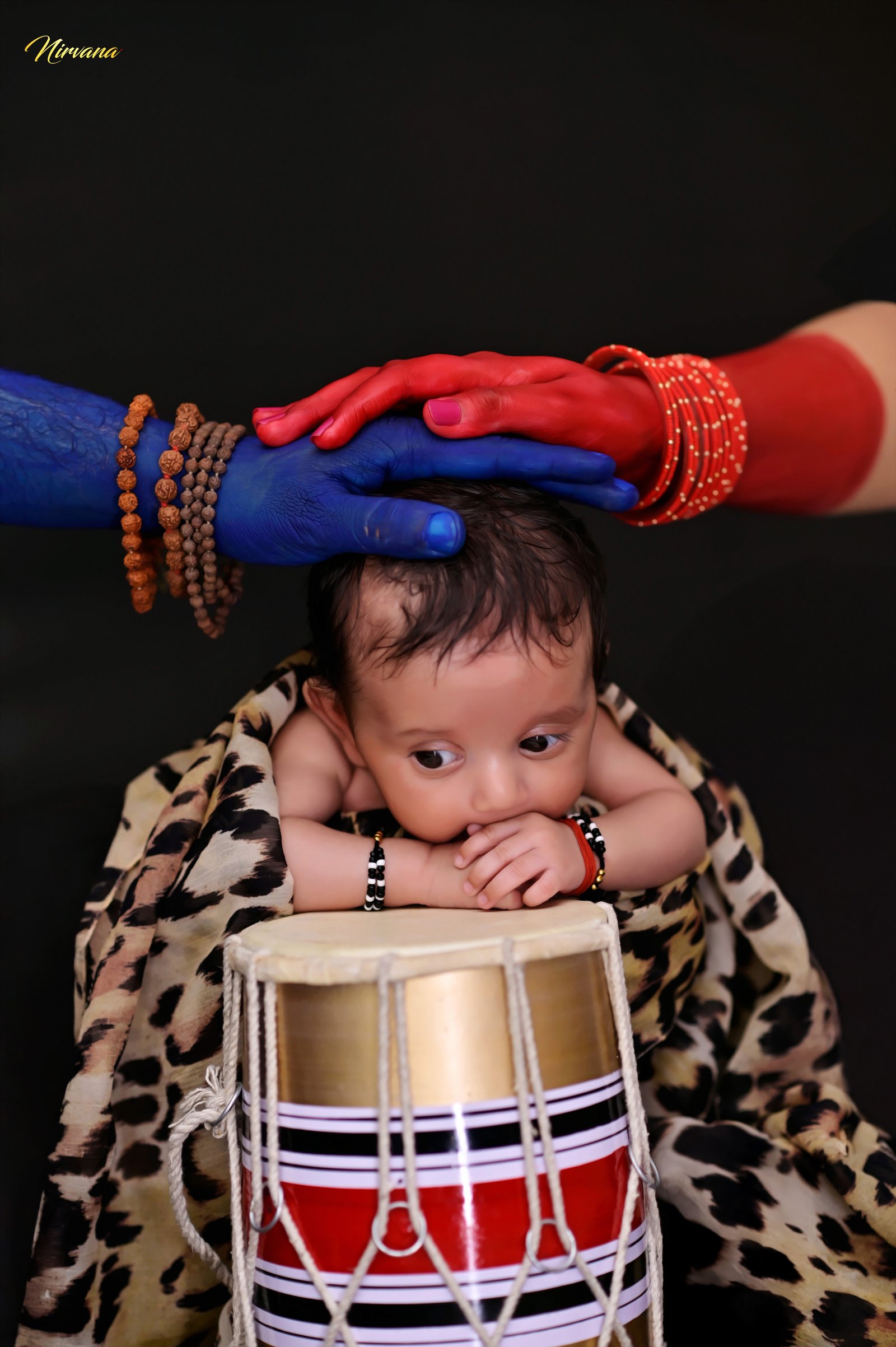 Expressive baby milestone portrait by Nirvana Photography, image 4