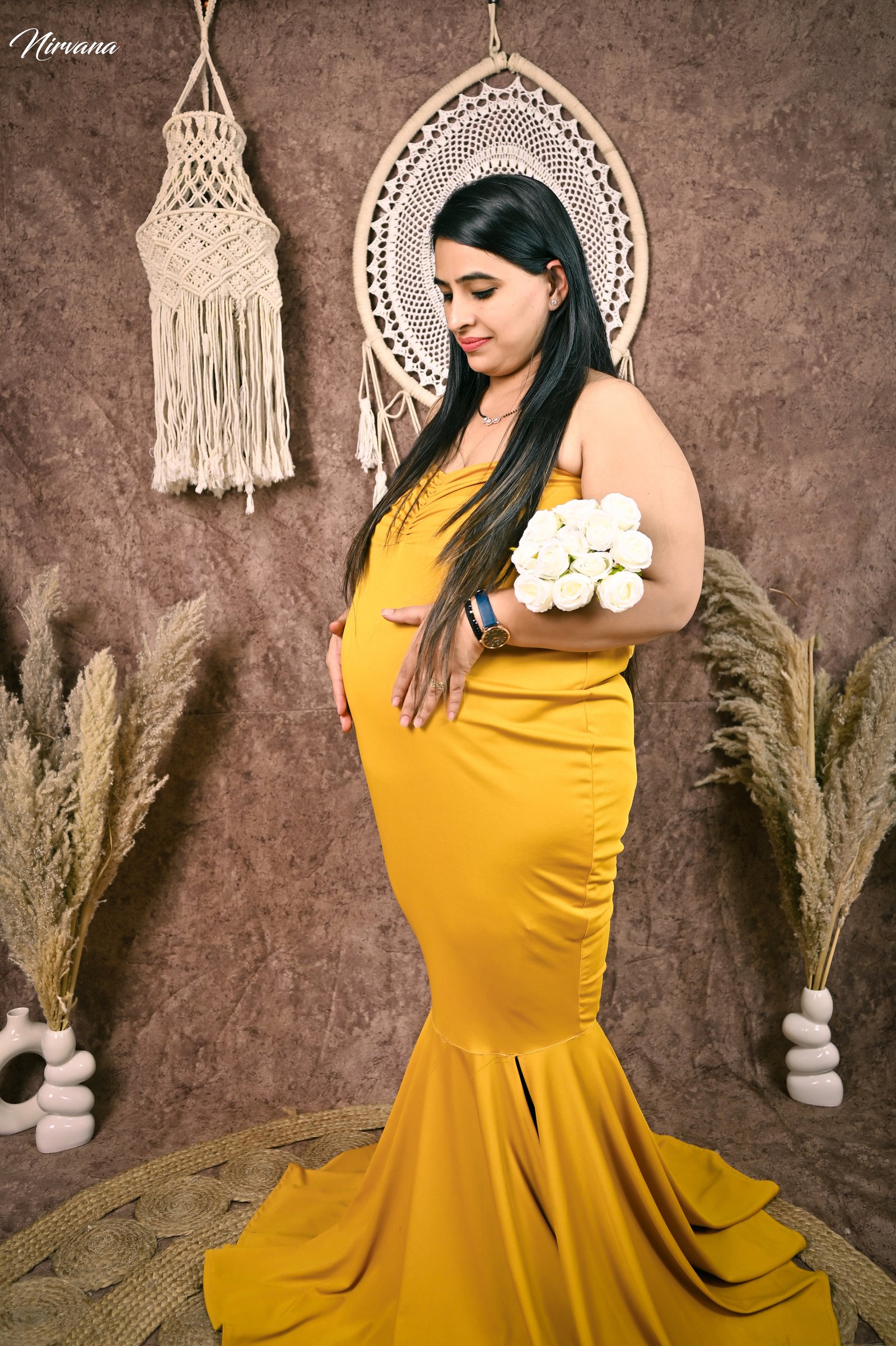 Elegant maternity portrait by Nirvana Photography, image 1