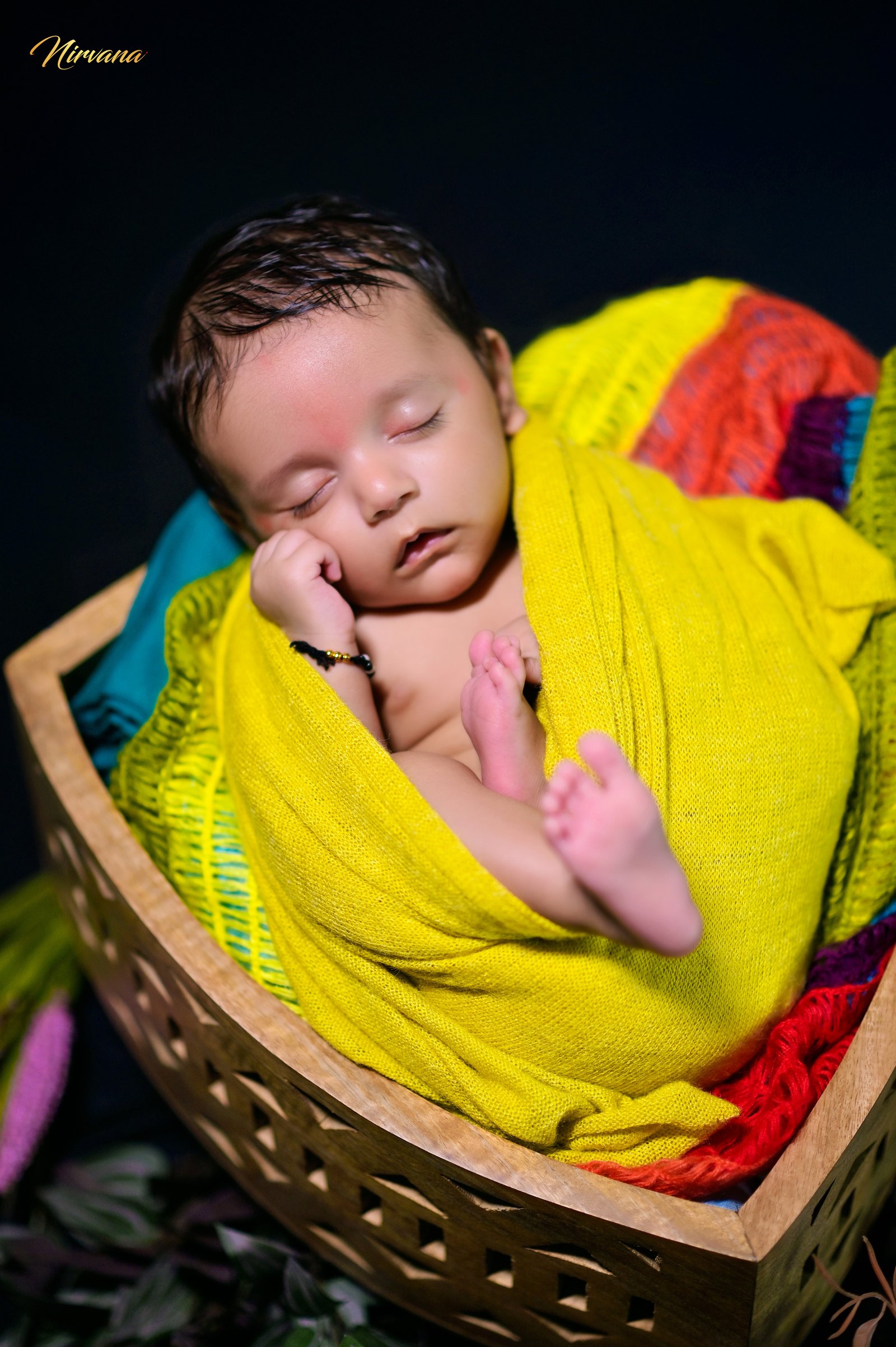 Gently styled newborn portrait by Nirvana Photography, image 4