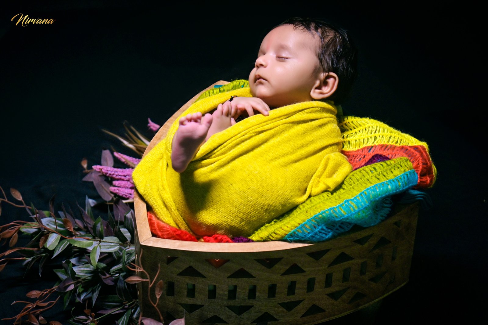 Gently styled newborn portrait by Nirvana Photography, image 9