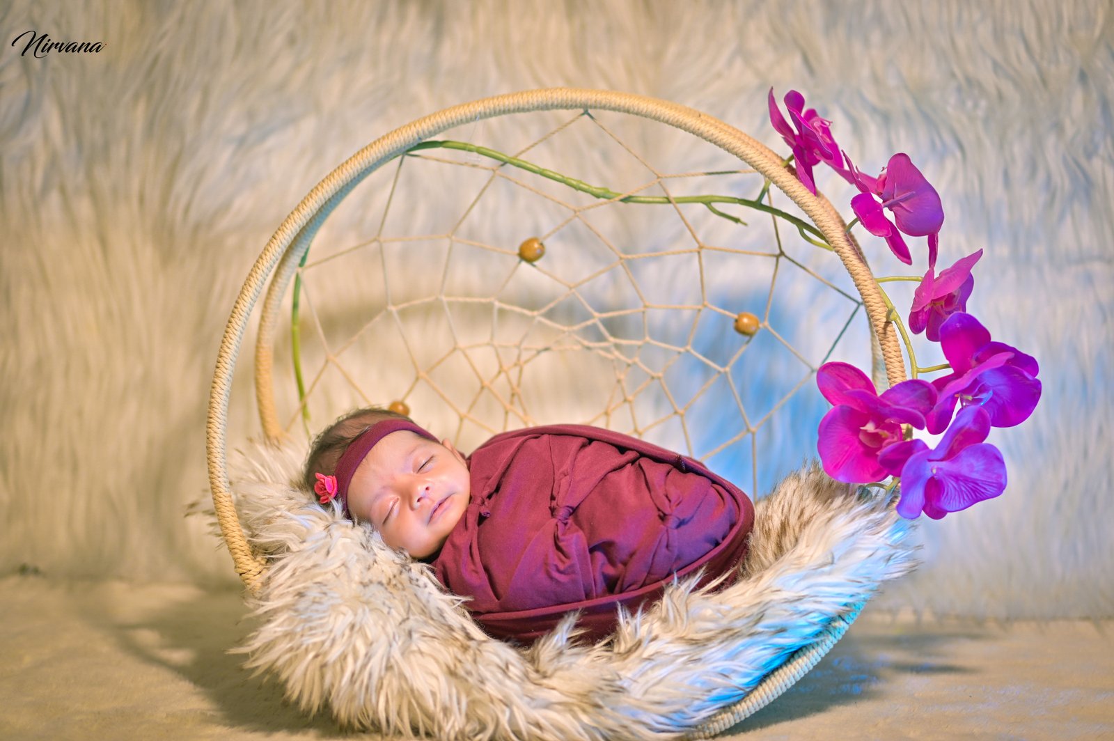 Gently styled newborn portrait by Nirvana Photography, image 15